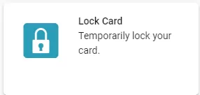 Lock Card Menu